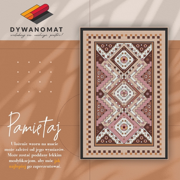 Indoor vinyl PVC carpet Moroccan patterns