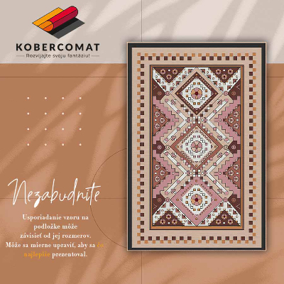 Indoor vinyl PVC carpet Moroccan patterns