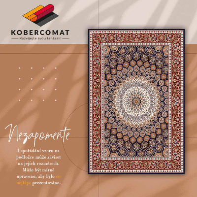 Vinyl floor rug Geometric mandala