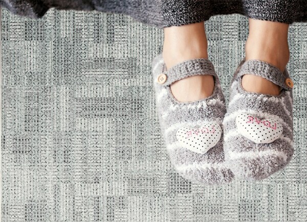 Indoor vinyl PVC carpet Patchwork mosaic