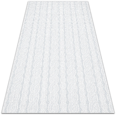 Fashionable vinyl rug Geometric weave