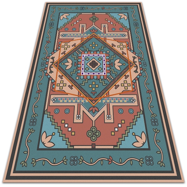 Indoor vinyl PVC carpet Arabic geometry