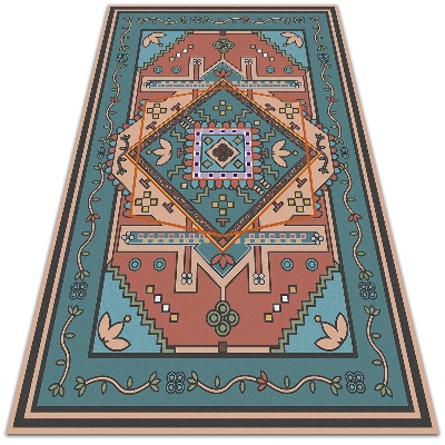 Indoor vinyl PVC carpet Arabic geometry