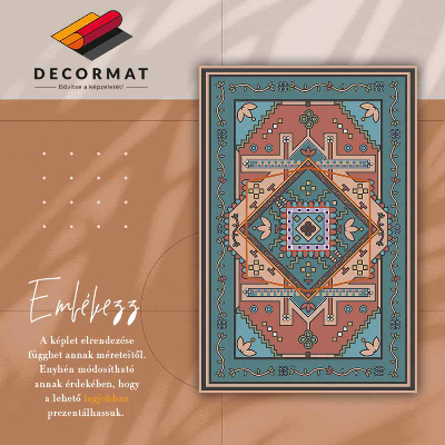 Indoor vinyl PVC carpet Arabic geometry