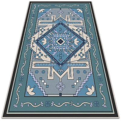 Indoor vinyl PVC carpet Arabic geometry