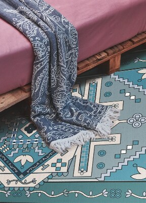 Indoor vinyl PVC carpet Arabic geometry