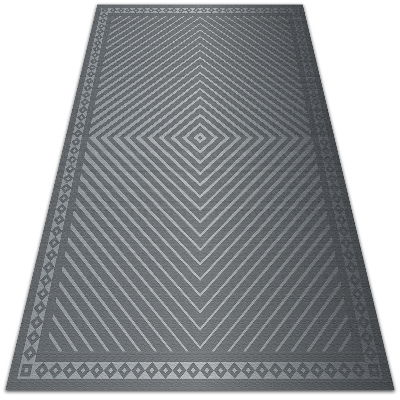 Fashionable vinyl rug Geometric rhombuses