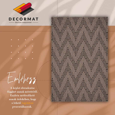 Universal vinyl rug Chevron zigzag