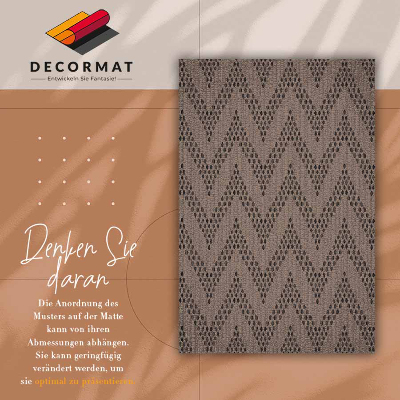 Universal vinyl rug Chevron zigzag