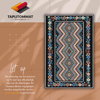 Fashionable vinyl rug Geometric rhombuses