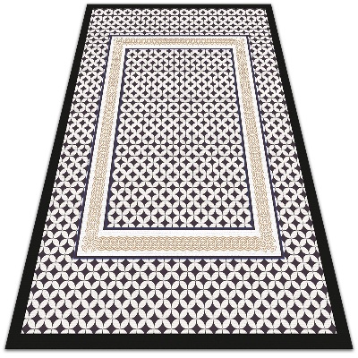 Vinyl floor rug Geometric braid - Decormat.co.uk