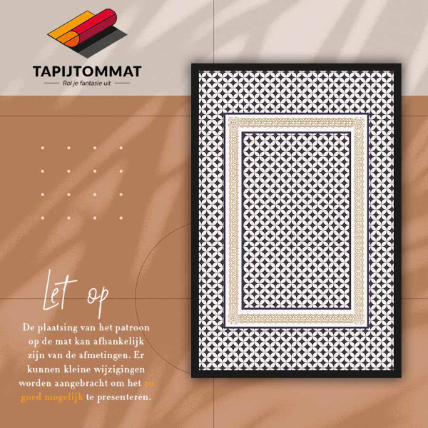 Vinyl floor rug Geometric braid