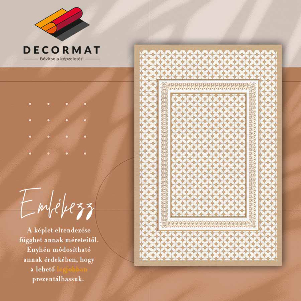 Vinyl floor rug Geometric braid