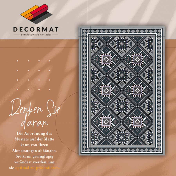 Indoor vinyl PVC carpet Arabic geometry