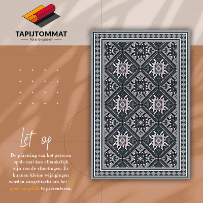 Indoor vinyl PVC carpet Arabic geometry