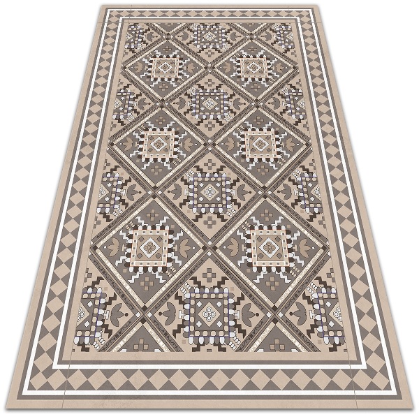 Indoor vinyl PVC carpet Arabic geometry