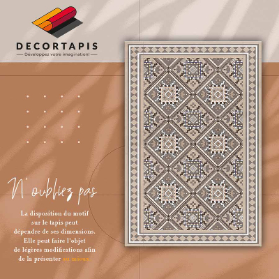 Indoor vinyl PVC carpet Arabic geometry