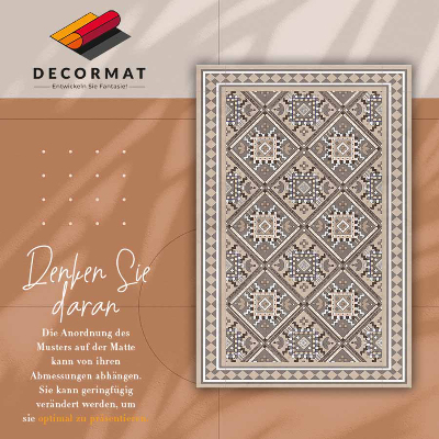 Indoor vinyl PVC carpet Arabic geometry