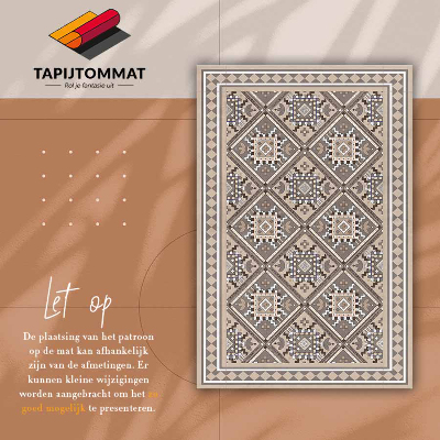 Indoor vinyl PVC carpet Arabic geometry