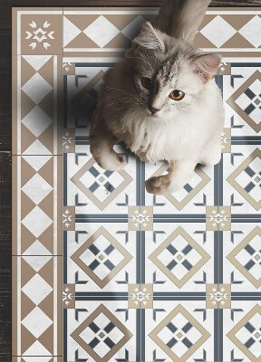 Vinyl floor mat Diamond cube