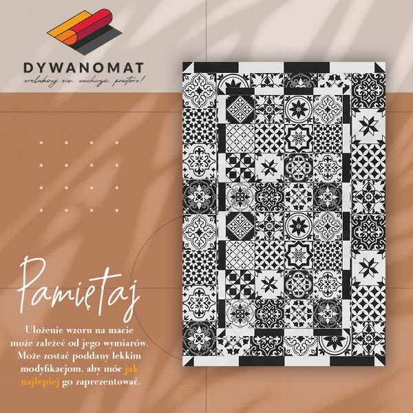 Universal vinyl carpet Spanish tiles