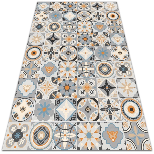 Universal vinyl carpet Spanish tiles