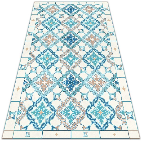 Fashionable vinyl rug Geometric weave