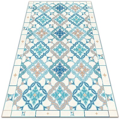 Fashionable vinyl rug Geometric weave