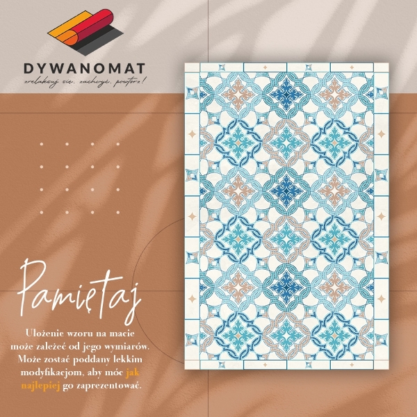 Fashionable vinyl rug Geometric weave