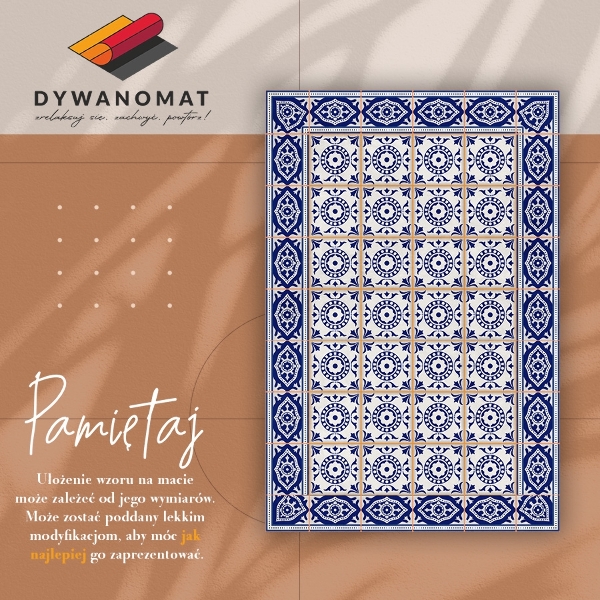 Indoor vinyl PVC carpet Greek tiles