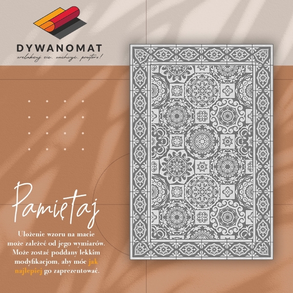 Universal vinyl rug Greek geometry