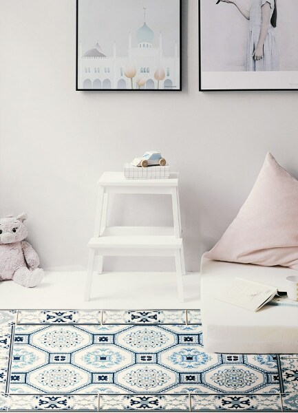 Vinyl rug Geometric shapes
