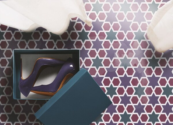 Vinyl rug Geometric stars