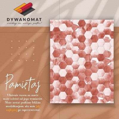 Universal vinyl carpet Watercolor hexagons