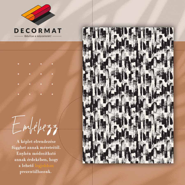 Vinyl floor rug Brush strokes