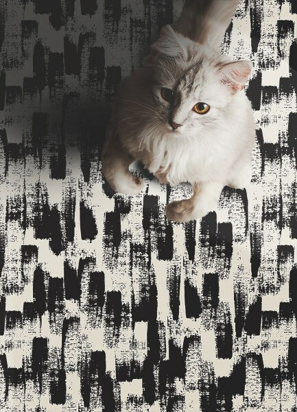 Vinyl floor rug Brush strokes