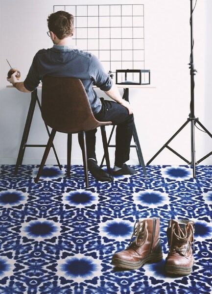 Vinyl rug Watercolor abstraction