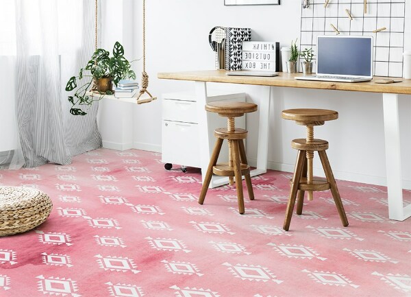 Universal vinyl carpet Indian geometry