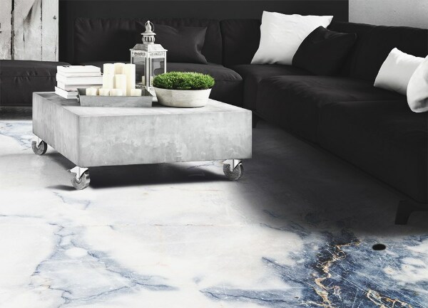 Vinyl floor rug Beautiful stone