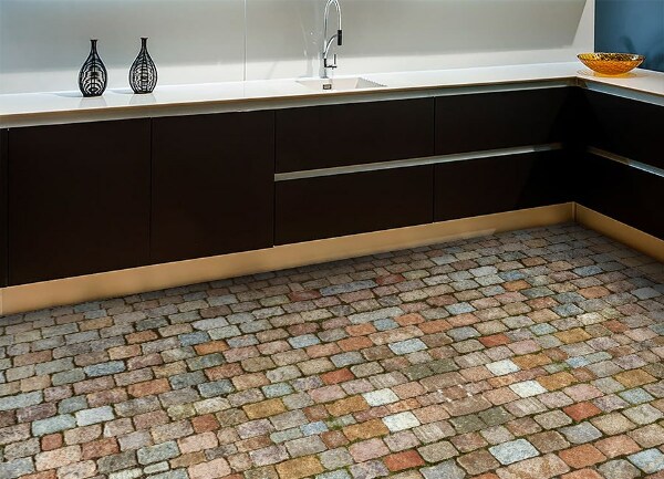 Indoor vinyl PVC carpet Concrete cube