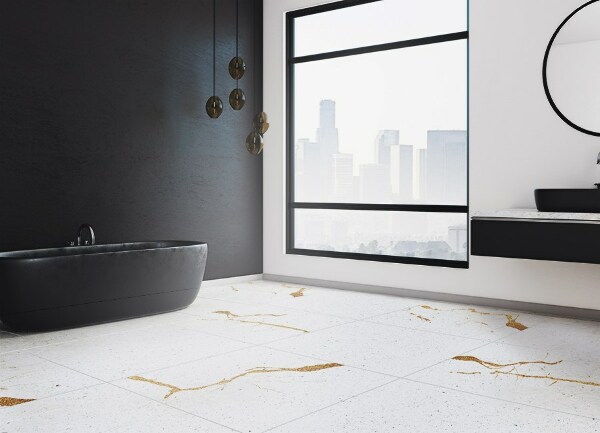 Vinyl floor mat Stone tiles