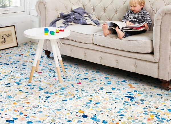 Universal vinyl rug Marble stone