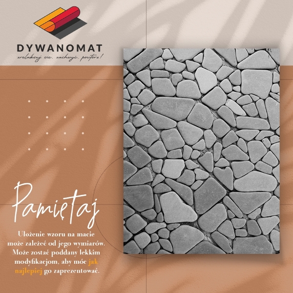 Interior PVC rug Large stones