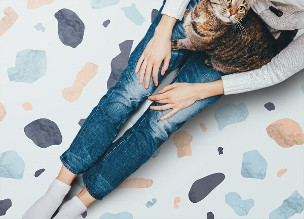 Fashionable PVC carpet Macro pattern