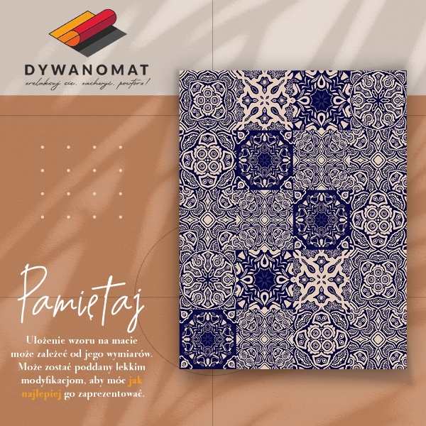 Universal vinyl carpet Spanish tiles