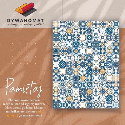 Universal vinyl carpet Moroccan tiles