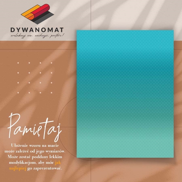 Fashionable vinyl rug Geometric scales