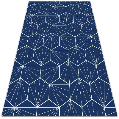 Interior PVC rug Hexagons