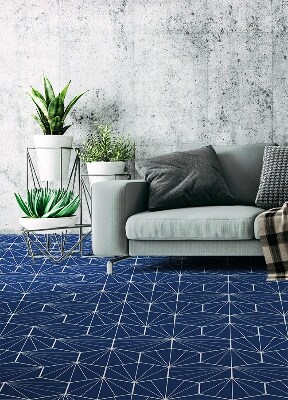 Interior PVC rug Hexagons