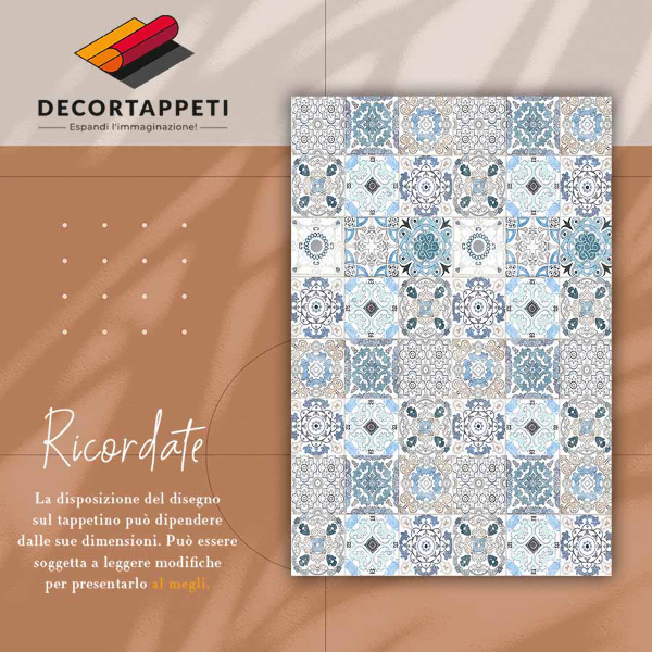 Fashionable vinyl rug Portuguese tiles